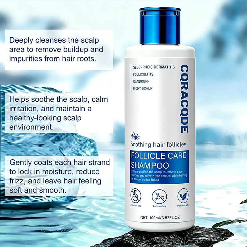 Folliculitis Shampoo for Itchy, Flaky Scalp - Purifying Formula for a Soothed, Balanced Scalp & Oily Scalp Care🧴