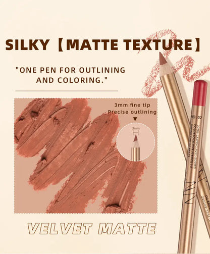 12 PCS Matte Lip Liner Set