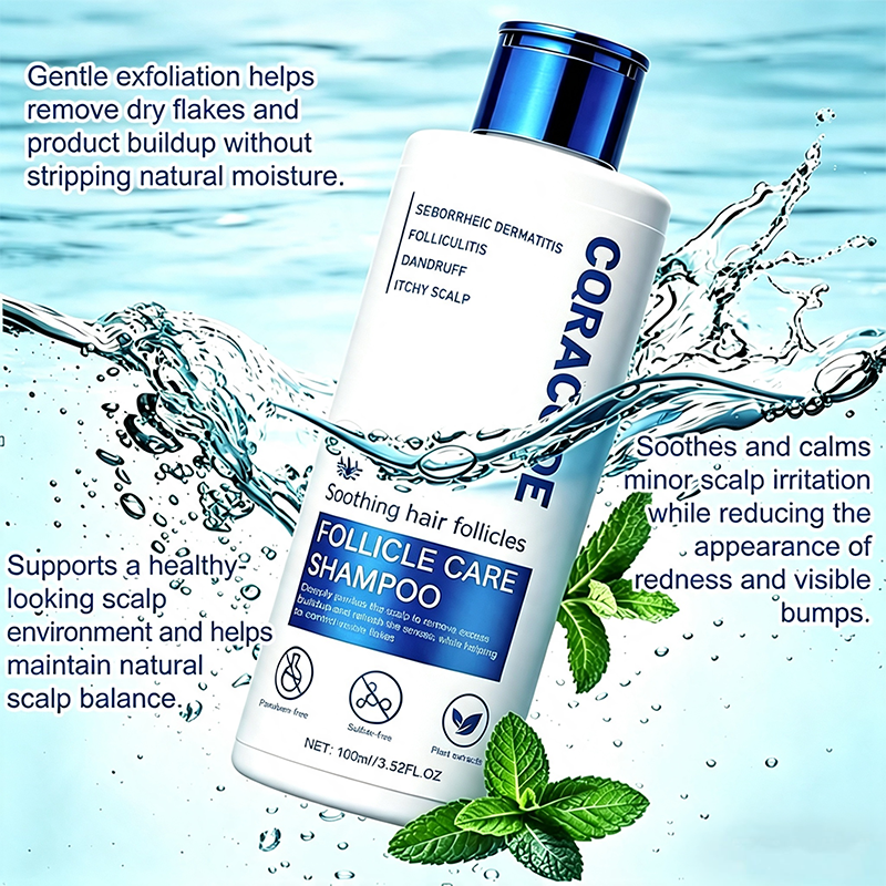 Folliculitis Shampoo for Itchy, Flaky Scalp - Purifying Formula for a Soothed, Balanced Scalp & Oily Scalp Care🧴