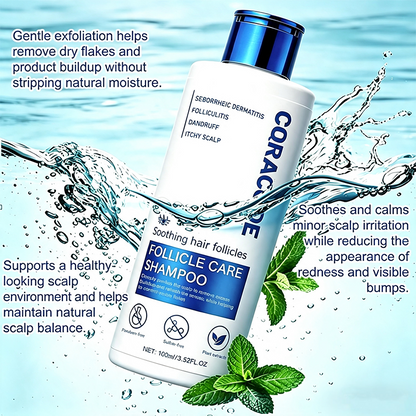 Folliculitis Shampoo for Itchy, Flaky Scalp - Purifying Formula for a Soothed, Balanced Scalp & Oily Scalp Care🧴