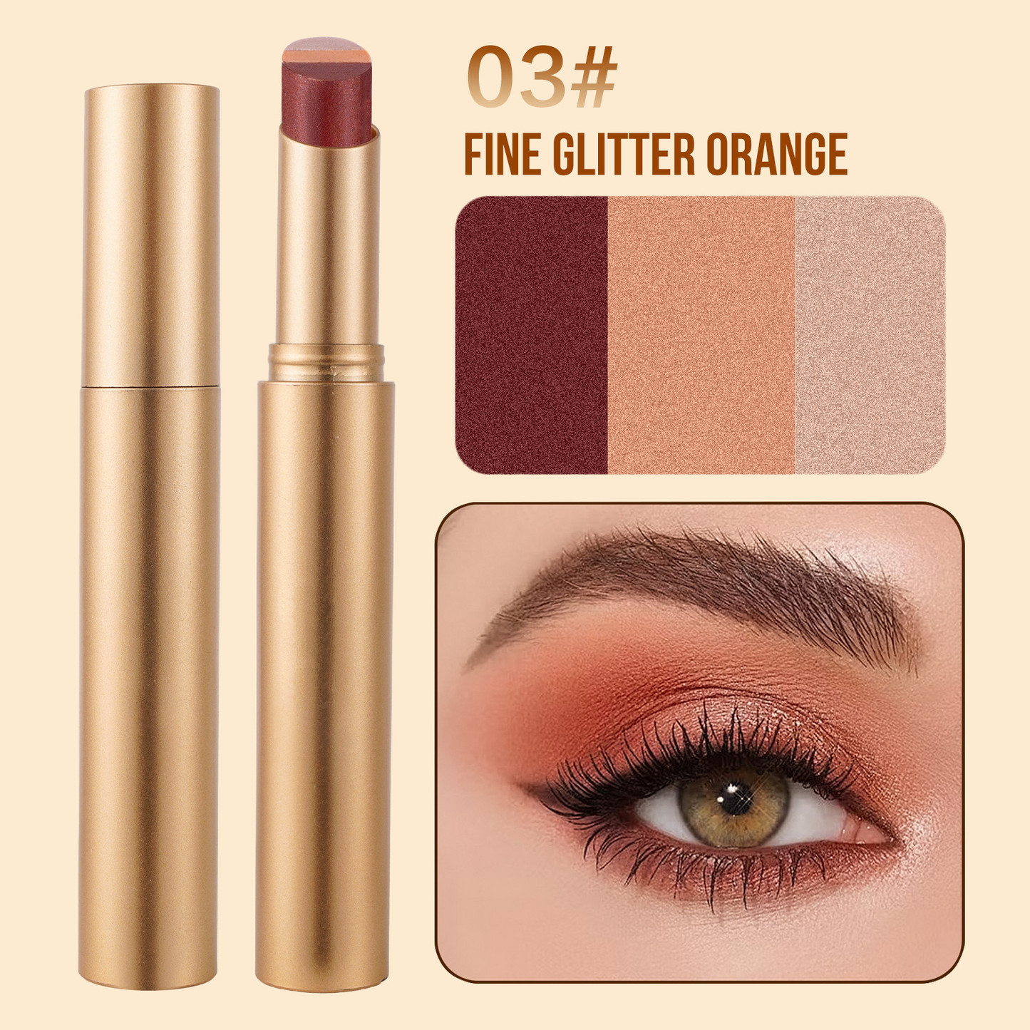 LAST DAY - BUY 1 GET 1 FREE💜 3-in-1 Shimmer Eyeshadow Stick | One Swipe, Stunning Eyes 😍