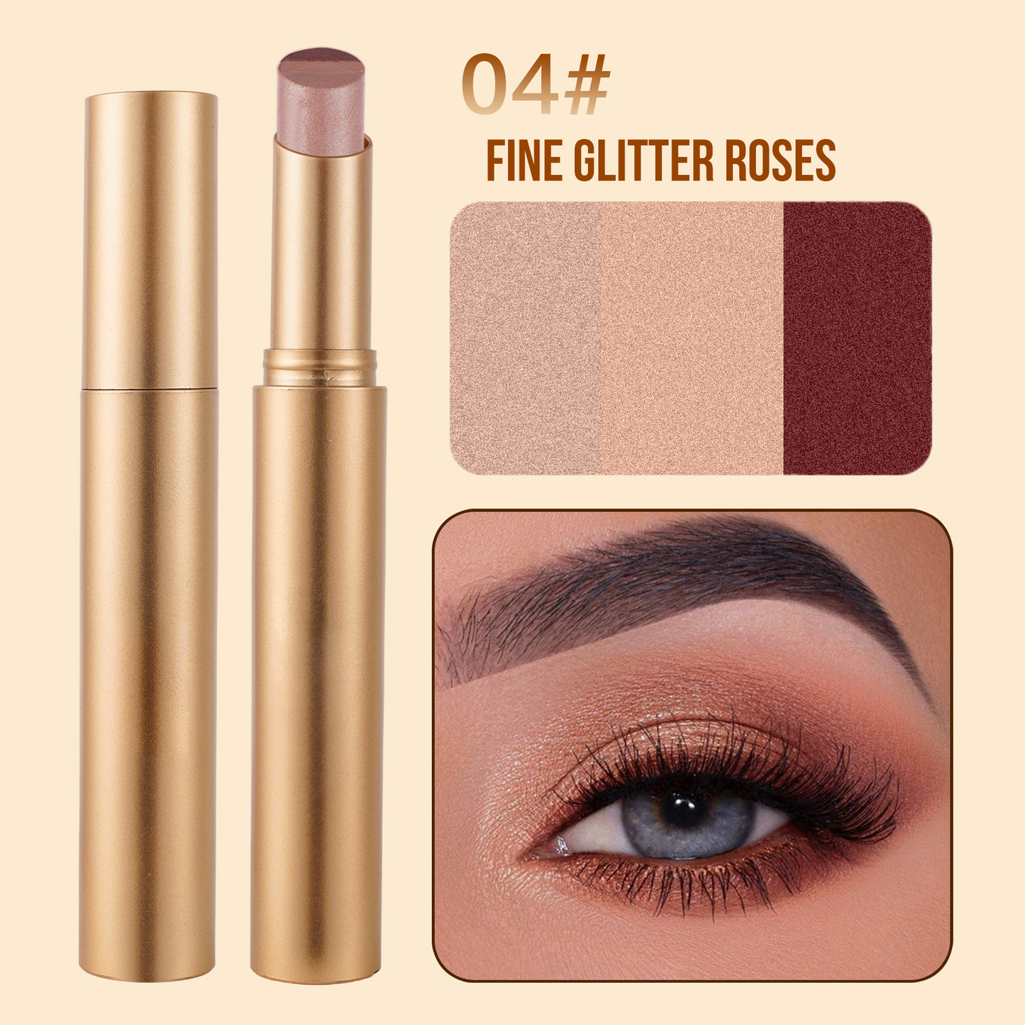 LAST DAY - BUY 1 GET 1 FREE💜 3-in-1 Shimmer Eyeshadow Stick | One Swipe, Stunning Eyes 😍