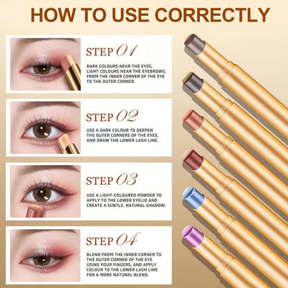 LAST DAY - BUY 1 GET 1 FREE💜 3-in-1 Shimmer Eyeshadow Stick | One Swipe, Stunning Eyes 😍