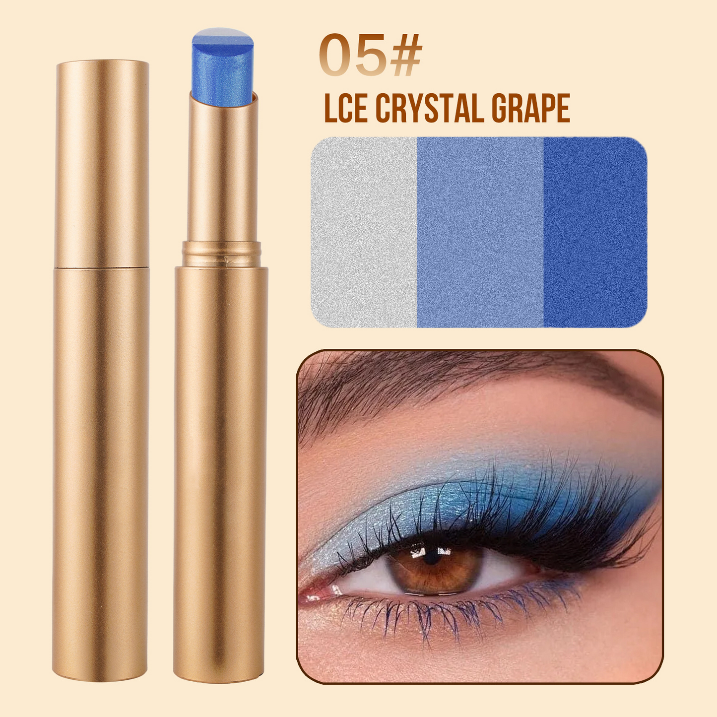 LAST DAY - BUY 1 GET 1 FREE💜 3-in-1 Shimmer Eyeshadow Stick | One Swipe, Stunning Eyes 😍