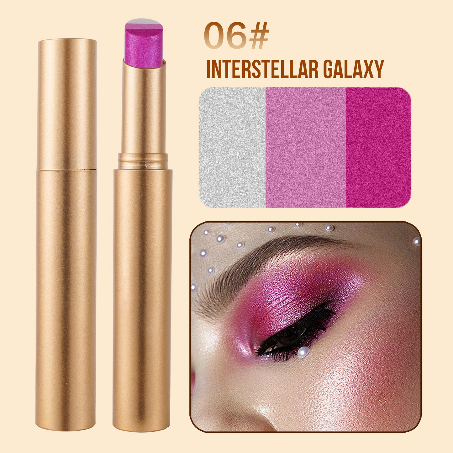LAST DAY - BUY 1 GET 1 FREE💜 3-in-1 Shimmer Eyeshadow Stick | One Swipe, Stunning Eyes 😍