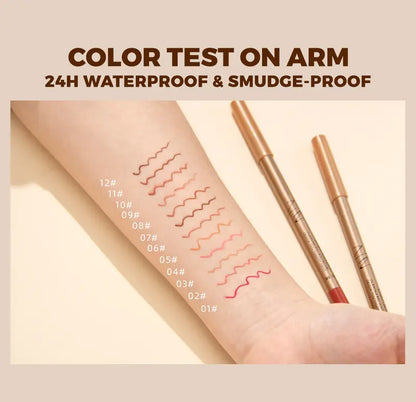 12 PCS Matte Lip Liner Set