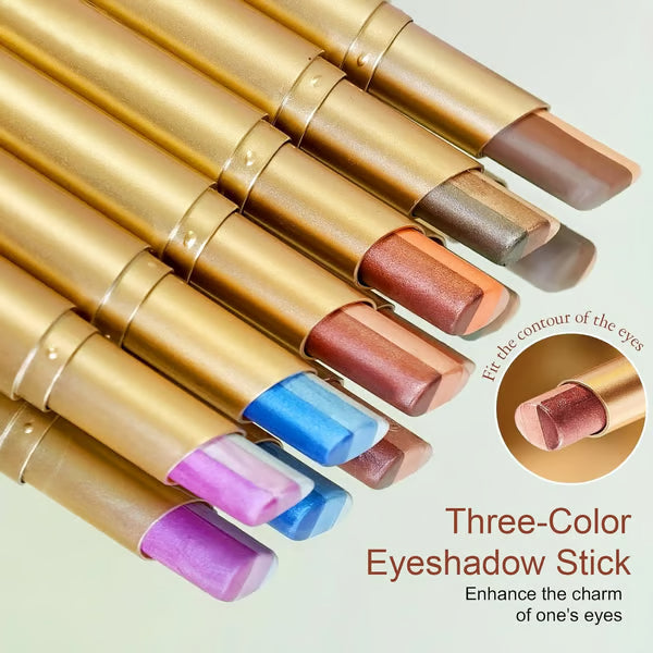 LAST DAY - BUY 1 GET 1 FREE💜 3-in-1 Shimmer Eyeshadow Stick | One Swipe, Stunning Eyes 😍