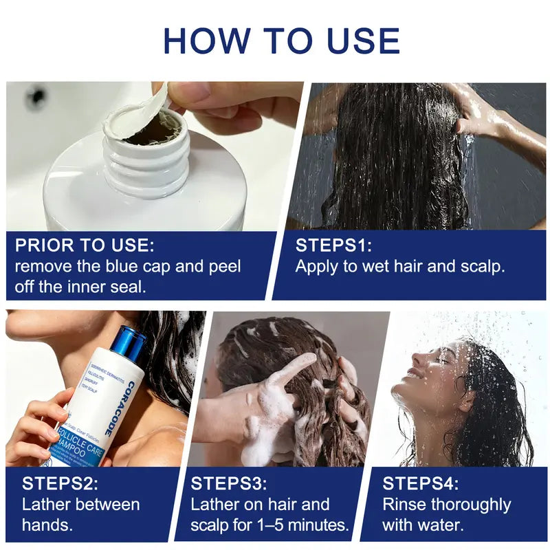 Folliculitis Shampoo for Itchy, Flaky Scalp - Purifying Formula for a Soothed, Balanced Scalp & Oily Scalp Care🧴