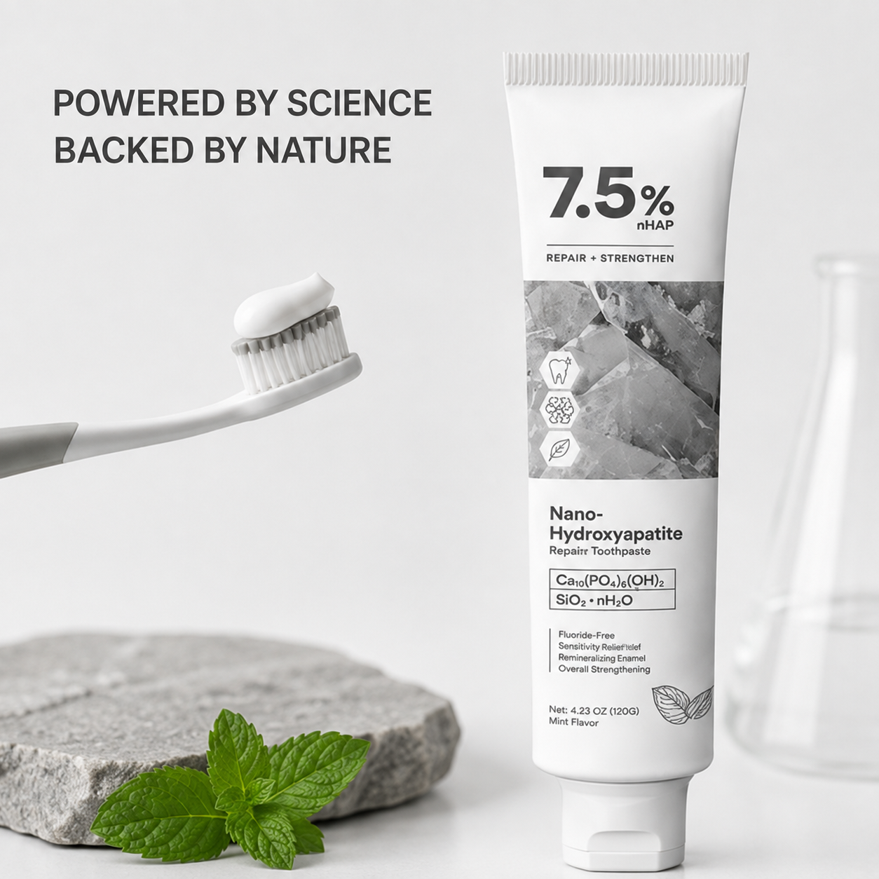 7.5% Nano-Hydroxyapatite Repairing Toothpaste