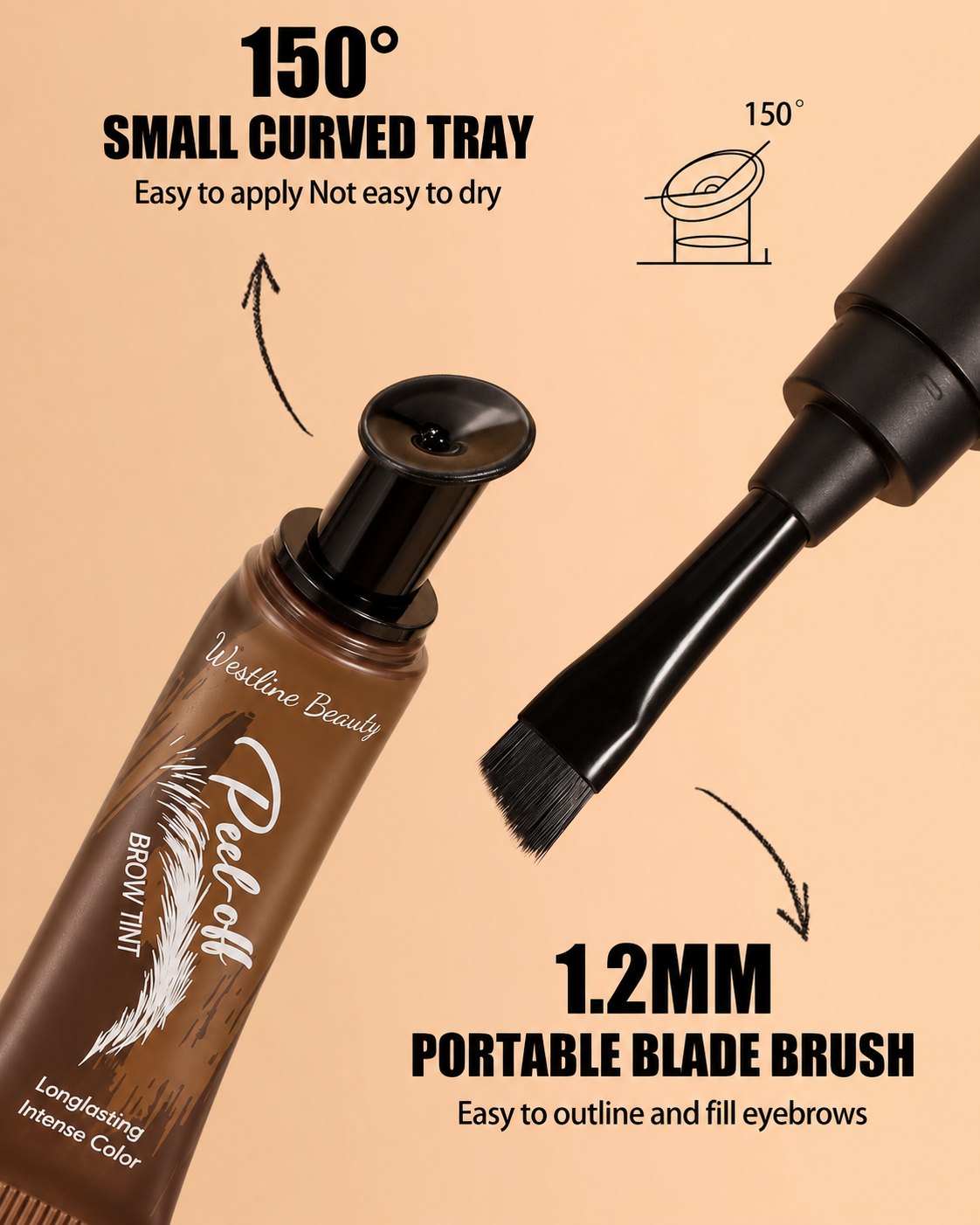 Tear-Off Brow Tint – Waterproof, Non-Fading, Long-Lasting Pigment
