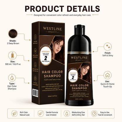 LAST DAY - BUY 1 GET 1 FREE💜Hair dye Shampoo