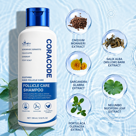 Folliculitis Shampoo for Itchy, Flaky Scalp - Purifying Formula for a Soothed, Balanced Scalp & Oily Scalp Care🧴