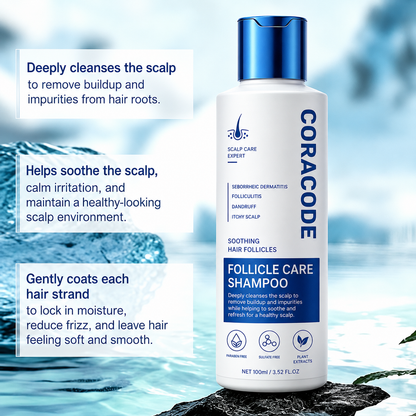 Folliculitis Shampoo for Itchy, Flaky Scalp - Purifying Formula for a Soothed, Balanced Scalp & Oily Scalp Care🧴