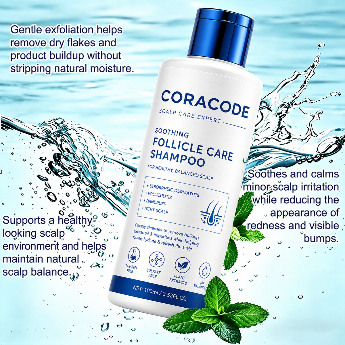 Scalp care shampoo formula