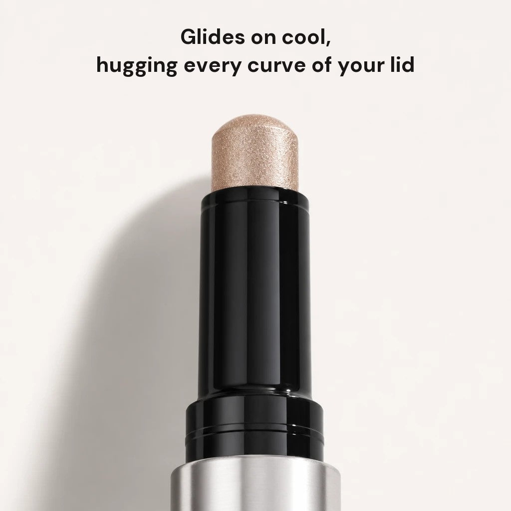 Rounded gel eyeshadow stick tip