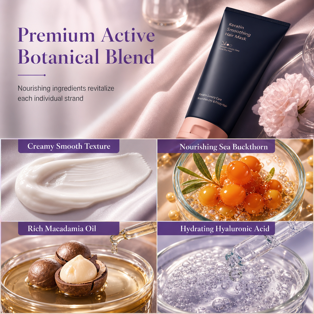 ⏳Limited-time 50% off⏰Keratin Smoothing Hair Mask (320ml) | Nourishing and Repairing Treatment for Dry Frizzy and Damaged Hair🪄👱‍♀️